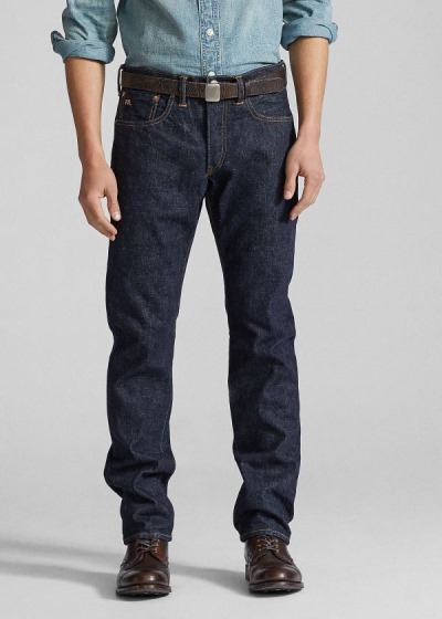 Pánské Džíny Ralph Lauren Slim Fit Selvedge - 36405-JCXV